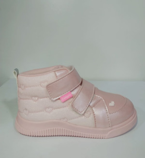 TÊNIS FM/POMPOM-CORAÇ VELCRO/GLITER  TAMANHO 25