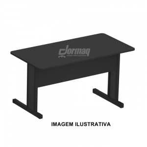 MESA RETA 15MM 1400 X 750 X  600 PRETO - PERFIL SEM ABAS - 331010215004
