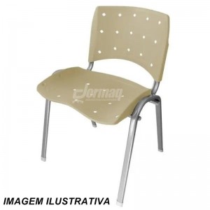 Cadeira polipropileno empilhavel fixa anatômica - ERGOPLAX CROMADA COLORIDA- 34532C Cadeira polipropileno empilhavel fixa anatômica - ERGOPLAX CROMADA COLORIDA- 34532C