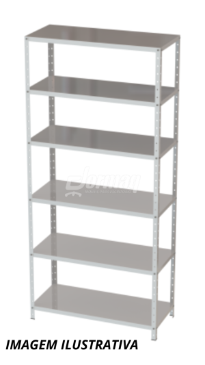 ESTANTE DE AÇO 6 PRATELEIRAS 2000x920x400
