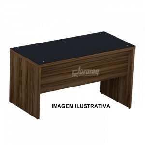 MESA RETA 40MM GLASS 1700 X 770 X 700 NOGAL/PRETO - 331072040008