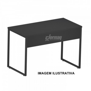 MESA RETA 25MM PÉ RETANGULAR 1500 X 755 X 600 PRETO - 331052025004