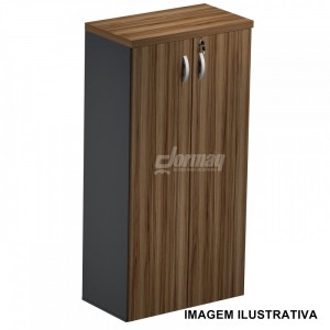 ARMARIO ALTO 2 PORTAS 40MM NOGAL/PRETO (805 x 1610 x 420) - 336010240008