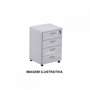 GAVETEIRO VOLANTE 4 GAVETAS 15MM CINZA (467 X 685 X 420) - 335020215001