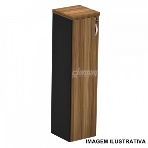 ARMARIO ALTO 1 PORTA ESQUERDA 40MM SEVILHA/PRETO (412 x 1610 x 420) - 336010540010