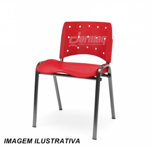 CADEIRA POLIPROPILENO EMPILHAVEL FIXA - ERGOPLAX COLORIDA - 34532