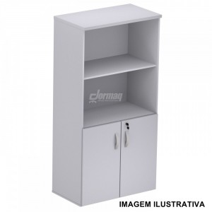 ARMARIO ALTO SEMI ABERTO 2 PORTAS 25MM CINZA (805 x 1610 x 420) - 336010125001
