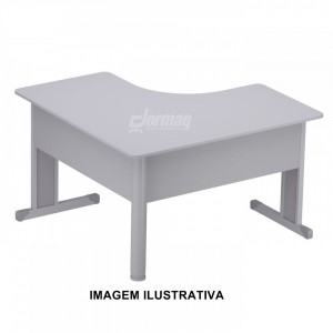 MESA ANGULAR 15MM 1400 X 1400 X 750 X  600 CINZA - 332010215001