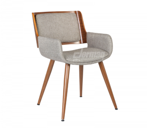 CADEIRA DECORATIVA SÔNIA LINHO MARROM MESCLADO - 36503232