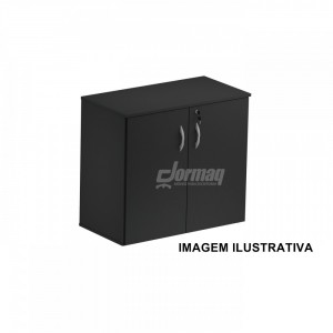 ARMARIO BAIXO 2 PORTAS 15MM PRETO (805 x 725 x 420) - 336010015004