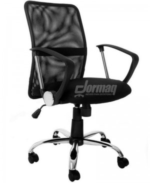 CADEIRA DIRETOR TELA MESH PRETA - 10108