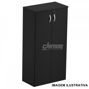 ARMARIO ALTO 2 PORTAS 25MM PRETO (805 x 1610 x 420) - 336010225004