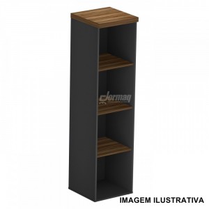 ARMARIO TORRE 40MM NOGAL/PRETO (412 x 1610 x 420) - 336010640008