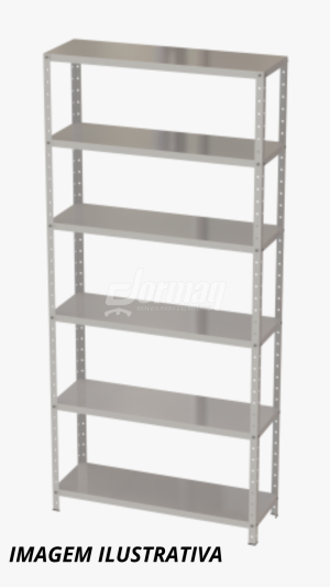 ESTANTE DE AÇO 6 PRATELEIRAS 2000x920x300