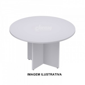 MESA REUNIÃO REDONDA PE PAINEL 25MM 1200 X 755 X 1200 CINZA - 333011325001