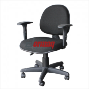 CADEIRA EXECUTIVA COM AÇO COM APOIO DE BRAÇOS - TECIDO