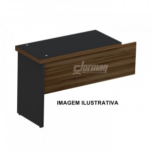 MESA AUXILIAR 40MM GLASS 900 X 770 X 420 NOGAL/PRETO - 331082040008