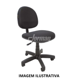 CADEIRA EXECUTIVA COM AÇO S/ BRAÇOS - TECIDO