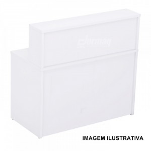 BALCÃO DE ATENDIMENTO 25MM 1500 X 1130 X 600 BRANCO - 337011525015