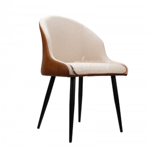 CADEIRA DECORATIVA LOUISE MARROM/LINHO CRU - 36505553