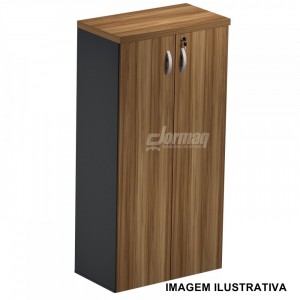 ARMARIO ALTO 2 PORTAS 40MM SEVILHA/PRETO (805 x 1610 x 420) - 336010240010