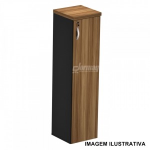 ARMARIO ALTO 1 PORTA DIREITA 40MM SEVILHA/PRETO (412 x 1610 x 420)  - 336010440010