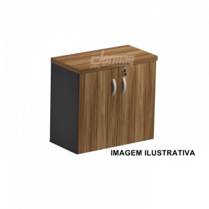 ARMARIO BAIXO 2 PORTAS 40MM SEVILHA/PRETO (805 x 750 x 420) - 336010040010