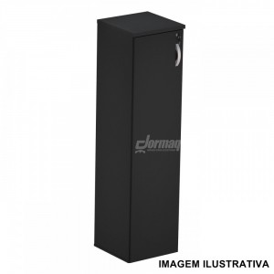ARMARIO ALTO 1 PORTA ESQUERDA 25MM PRETO (410 x 1595 x 420) - 336010525004
