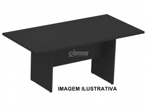 MESA REUNIÃO RETA PE PAINEL 25MM 2000 X 755 X 1000 PRETO - 333010225004