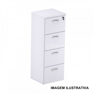 ARQUIVO 4 GAVETAS 25MM BRANCO (465 X 1280 X 420) - 335030025015
