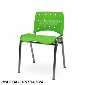 CADEIRA POLIPROPILENO EMPILHAVEL FIXA - ERGOPLAX COLORIDA - 34532