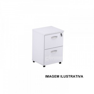 GAVETEIRO VOLANTE 2 GAVETAS 25MM BRANCO (465 X 700 X 420) - 335020025015