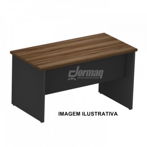 MESA RETA PE PAINEL 25MM 1000 X 755 X 600 NOGAL/PRETO - 331020125008