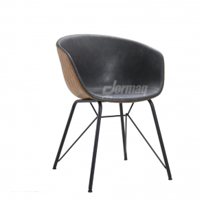 CADEIRA DECORATIVA ASTRID CARAMELO/CINZA ESCURO - 36505517