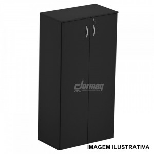 ARMARIO ALTO 2 PORTAS 15MM PRETO (805 x 1585 x 420) - 336010215004