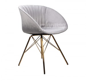 CADEIRA DECORATIVA ELEONORA CINZA - 36505564