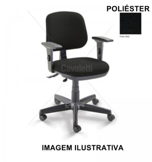 Cadeira Cavaletti Start - Poltrona Executiva Giratória SRE 4103 POLIESTER PRETO -  CG0410304