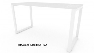 MESA RETA 25MM PÉ RETANGULAR 1000 X 755 X 600 BRANCO - 331022025015