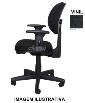 Cadeira Cavaletti Linha Start 4064 - Executiva com Braço - Regulagens Ergonômicas SRE VINIL PRETO - CG0406401