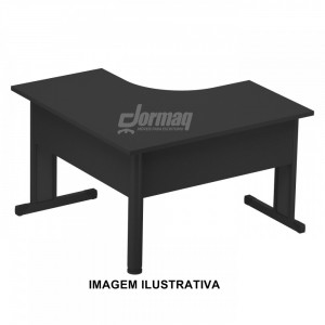 MESA ANGULAR PE METÁLICO 25MM 1200 X 760 X 1200 PRETO - 332010325004