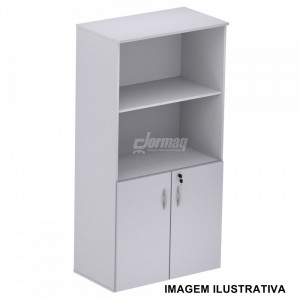 ARMARIO ALTO S. ABERTO 2 PORTAS 15MM CINZA (805 x 1585 x 420) - 336010115001