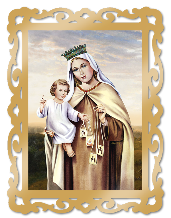 QG014 Quadro MDF Nossa Senhora do Carmo Editora Bella Arte QG014 Quadro MDF Nossa Senhora do Carmo Editora Bella Arte
