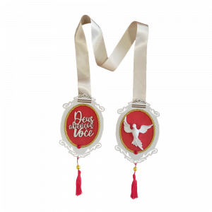 ES-001 - Escapulário de Porta com resina Espírito Santo ES-001 - Escapulário de Porta com resina Espírito Santo