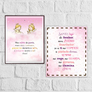 CMM-014 - Caixa MDF Batismo Rosa Quadro