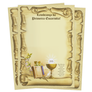 LS-007 - Lembrança de Primeira Eucaristia - Sem texto