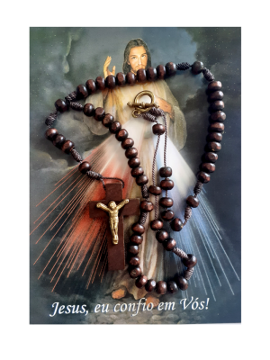 T-017 - Terço de Madeira c/ Fecho - 6mm