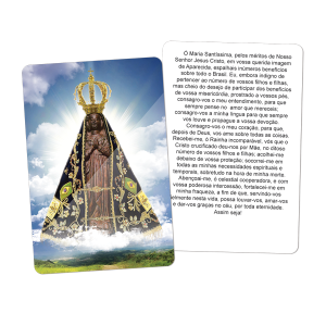 SA-002 - Santinho Auto Brilho Nossa Senhora Aparecida SA-002 - Santinho Auto Brilho Nossa Senhora Aparecida