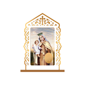 OM-022 - Oratório de mesa Nossa Senhora do Carmo