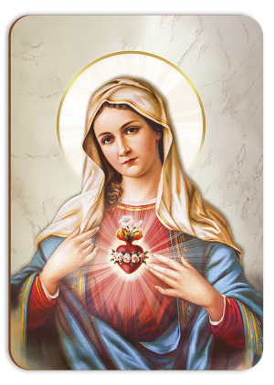 PDS-022 - Placa de Santo Imaculado Coração de Maria PDS-022 - Placa de Santo Imaculado Coração de Maria