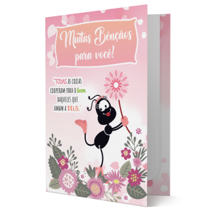 CBPD-003 - Cartão Smilinguido Muitas Bênçãos CBPD-003 - Cartão Smilinguido Muitas Bênçãos